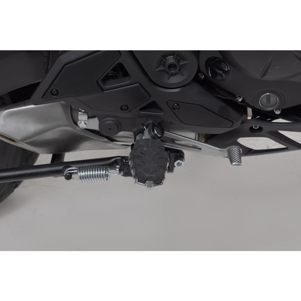 SW-Motech SW-FRS0811210102 EVO Footrest Kit Silver/Black for Kawasaki Versys-X300 ABS 16-Up/Versys 650 14-Up/Z650 RS 21-Up/Z 900RS SE 21-Up/Versys 1000 11-Up