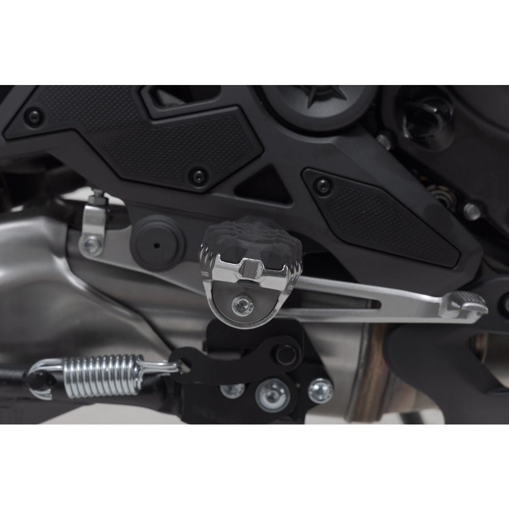 SW-Motech SW-FRS0811210102 EVO Footrest Kit Silver/Black for Kawasaki Versys-X300 ABS 16-Up/Versys 650 14-Up/Z650 RS 21-Up/Z 900RS SE 21-Up/Versys 1000 11-Up