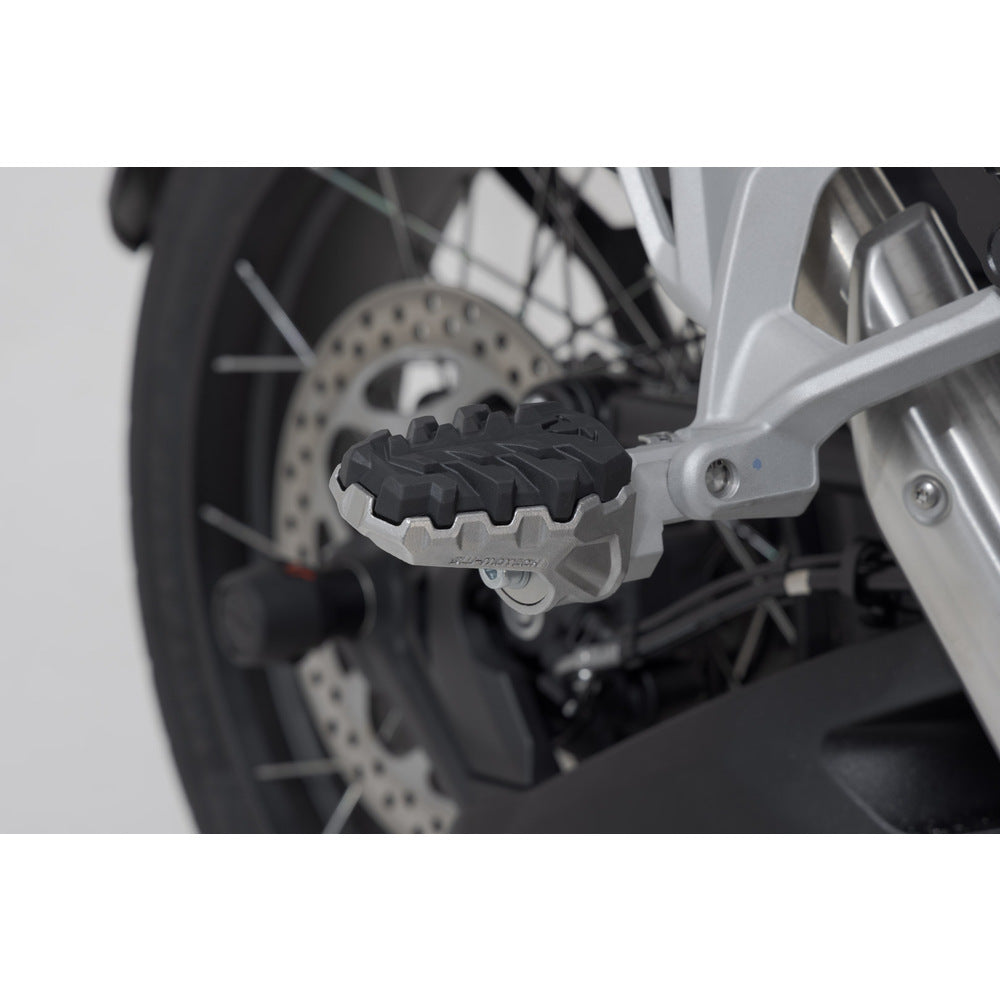 SW-Motech SW-FRS1111210700 EVO Passenger Footrest Kit Silver/Black for Triumph Tiger 1200 22-Up