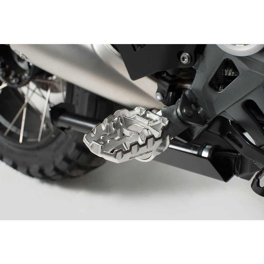 SW-Motech SW-FRS1711210001 ION Footrest Kit Silver/Black for BMW/Honda/Kawasaki/KTM/Moto-Guzzi/Moto Morini/Suzuki Models