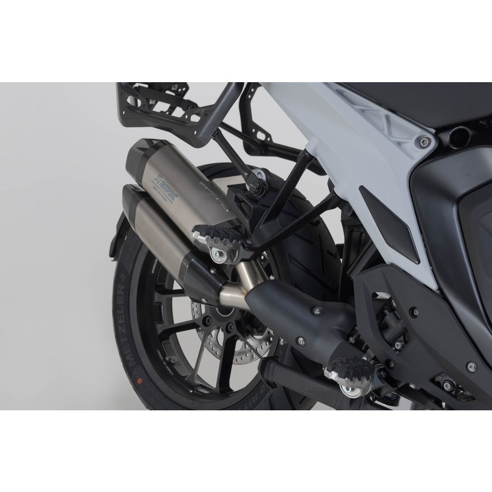 SW-Motech SW-FRS1811210100 EVO Passenger Footrest Kit Silver/Black for BMW R 1300 GS 24-Up/Harley-Davidson Pan America 21-Up