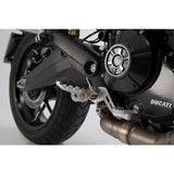 SW-Motech SW-FRS2211210002 EVO Footrest Kit Silver/Black for Benelli TRK 502 X 18-Up/Ducati Scrambler/Hypermotard/Hyperstrada/Multistrada 10-Up Models