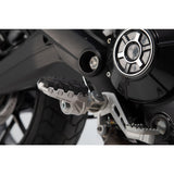 SW-Motech SW-FRS2211210002 EVO Footrest Kit Silver/Black for Benelli TRK 502 X 18-Up/Ducati Scrambler/Hypermotard/Hyperstrada/Multistrada 10-Up Models