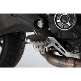 SW-Motech SW-FRS2211210002 EVO Footrest Kit Silver/Black for Benelli TRK 502 X 18-Up/Ducati Scrambler/Hypermotard/Hyperstrada/Multistrada 10-Up Models