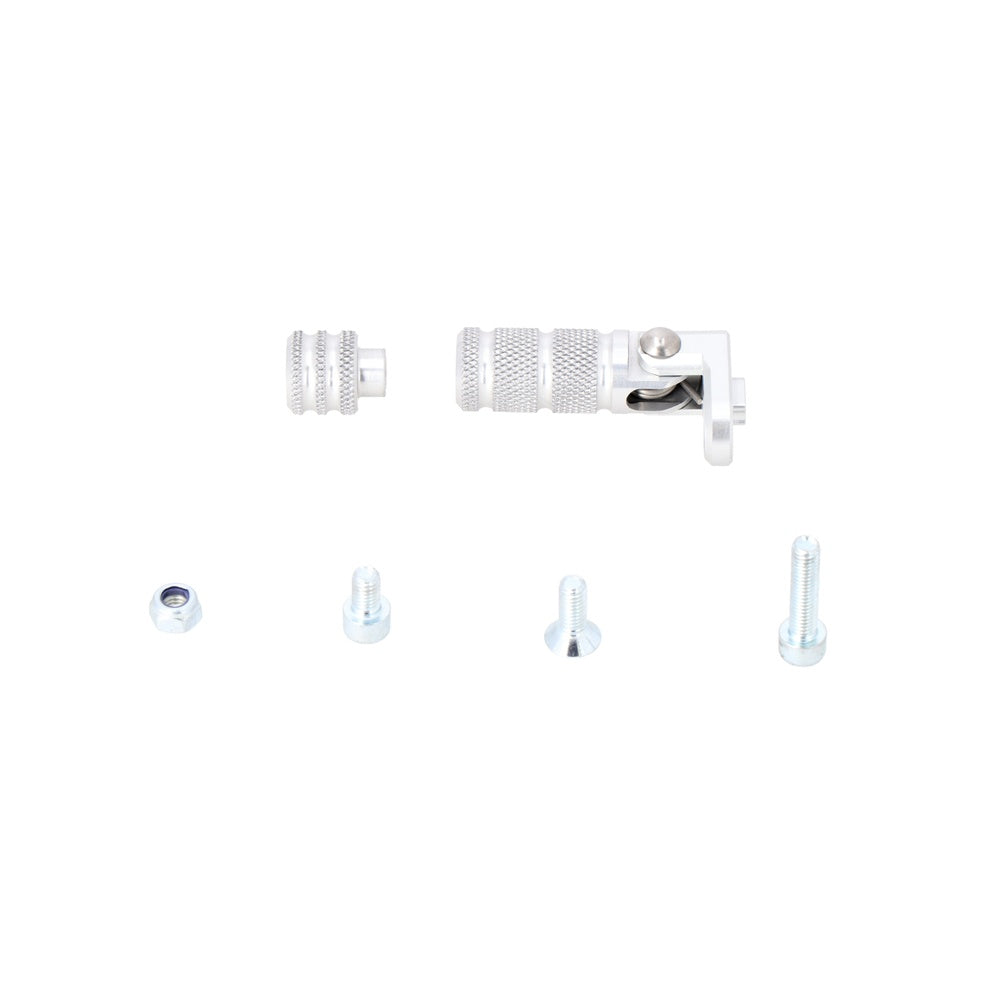 SW-Motech SW-FSC0012710100-S Knurled Gear Lever Tread Silver (Includes Extension)