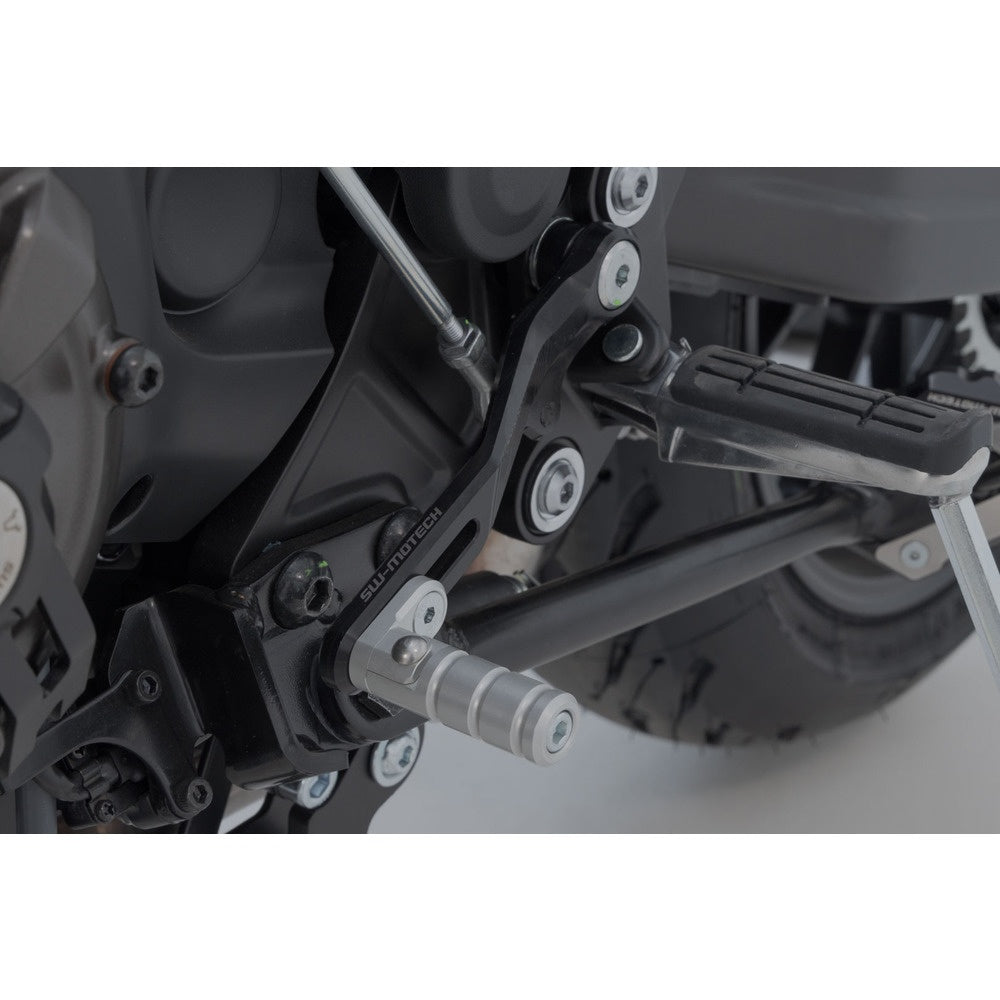 SW-Motech SW-FSC0664210001 Gear Lever Black/Silver for Yamaha XSR700 15-Up/XSR700 XTribute 19-Up/MT-07 20-Up/MT-07 Tracer 16-Up/Tracer 7/GT 21-Up/Tracer 7 16-20
