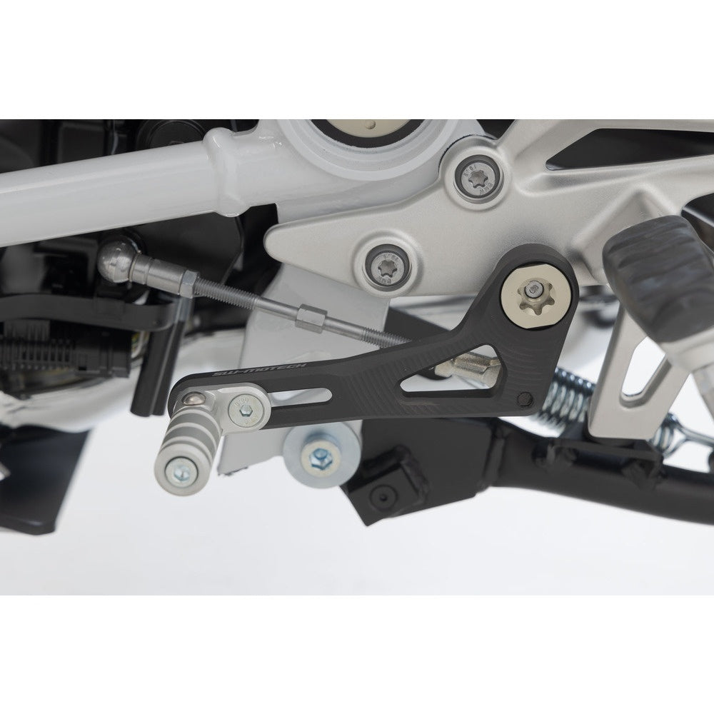 SW-Motech SW-FSC0757310002 Gear Lever Black/Silver for BMW R 1200 R/R 1200 RS 14-18/R 1250 R/R 1250 RS 18-Up