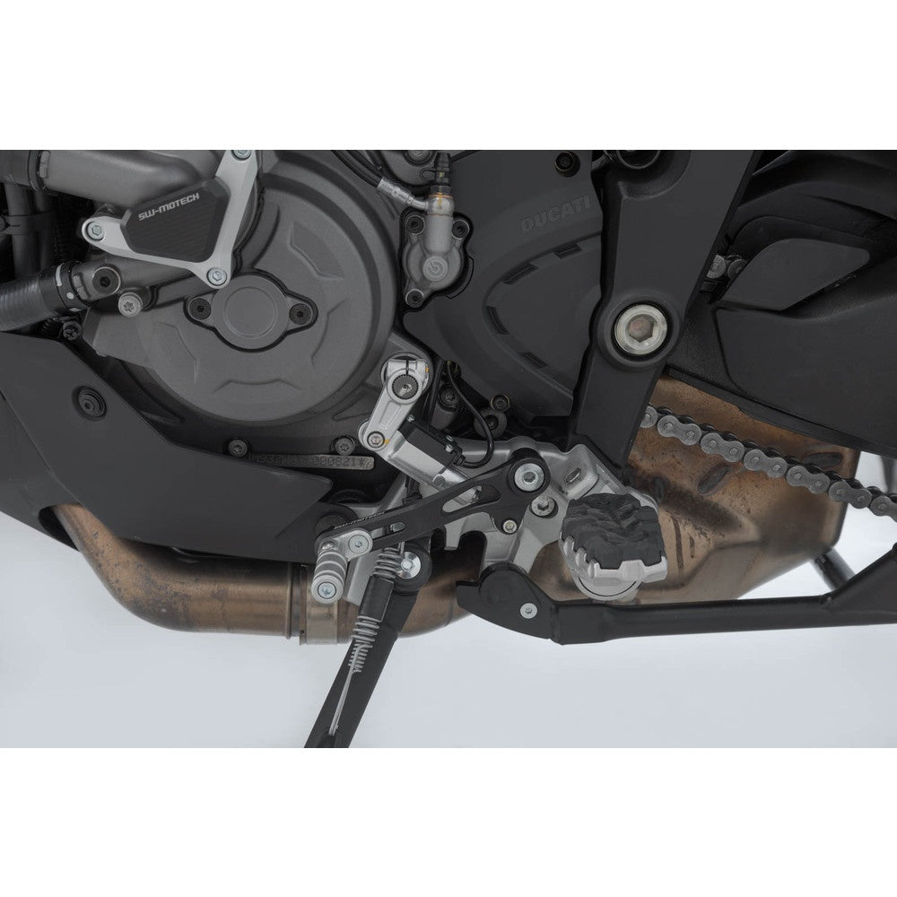SW-Motech SW-FSC2289210001 Gear Lever Black/Silver for Ducati Multistrada 950 18-Up/Multistrada1260 17-Up/Multistrada V2 21-Up