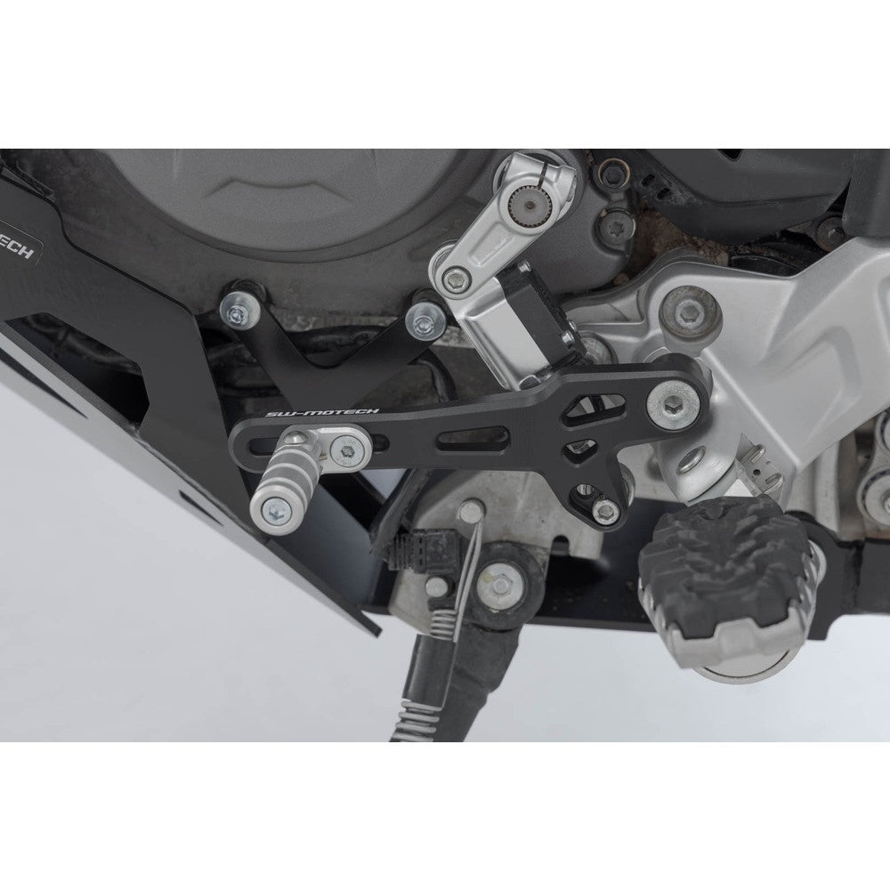 SW-Motech SW-FSC2299510000 Gear Lever Black/Silver for Ducati DesertX 22-Up/DesertX Rally 23-Up