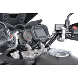 SW-Motech SW-GPS0030810201-S Vibration-Damped GPS Mount Silver with Handlebar Clamp for 28mm Handlebar