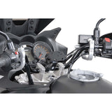 SW-Motech SW-GPS0030810201-S Vibration-Damped GPS Mount Silver with Handlebar Clamp for 28mm Handlebar