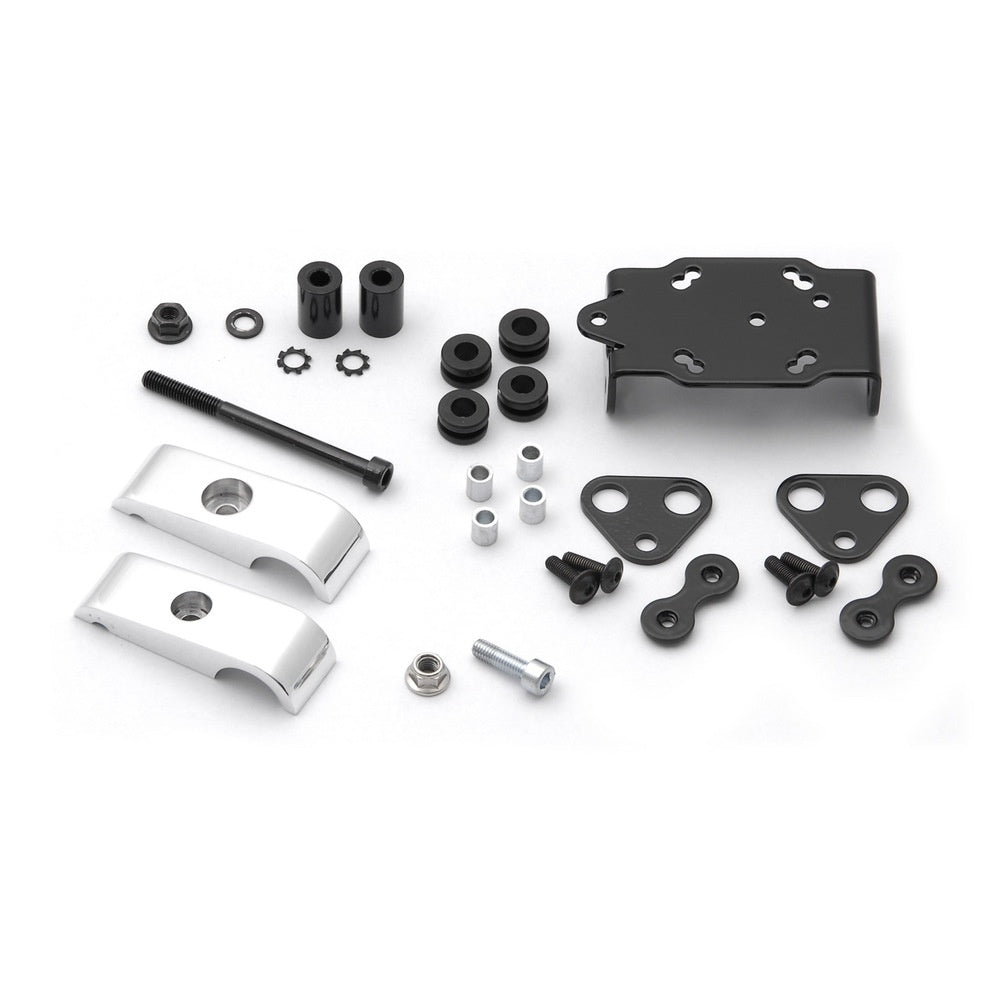 SW-Motech SW-GPS0030810201-S Vibration-Damped GPS Mount Silver with Handlebar Clamp for 28mm Handlebar