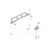 SW-Motech SW-GPT0015220300-B STEEL-RACK Adapter Kit Black for Givi Monolock Top Cases