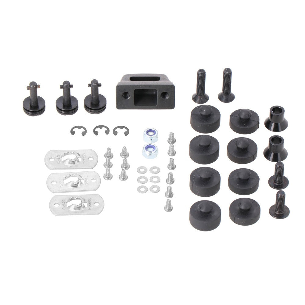 SW-Motech SW-GPT0015240501-B ALU-RACK Adapter Plate Black for Givi/Kappa Monokey Top Cases