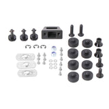 SW-Motech SW-GPT0015240501-B ALU-RACK Adapter Plate Black for Givi/Kappa Monokey Top Cases