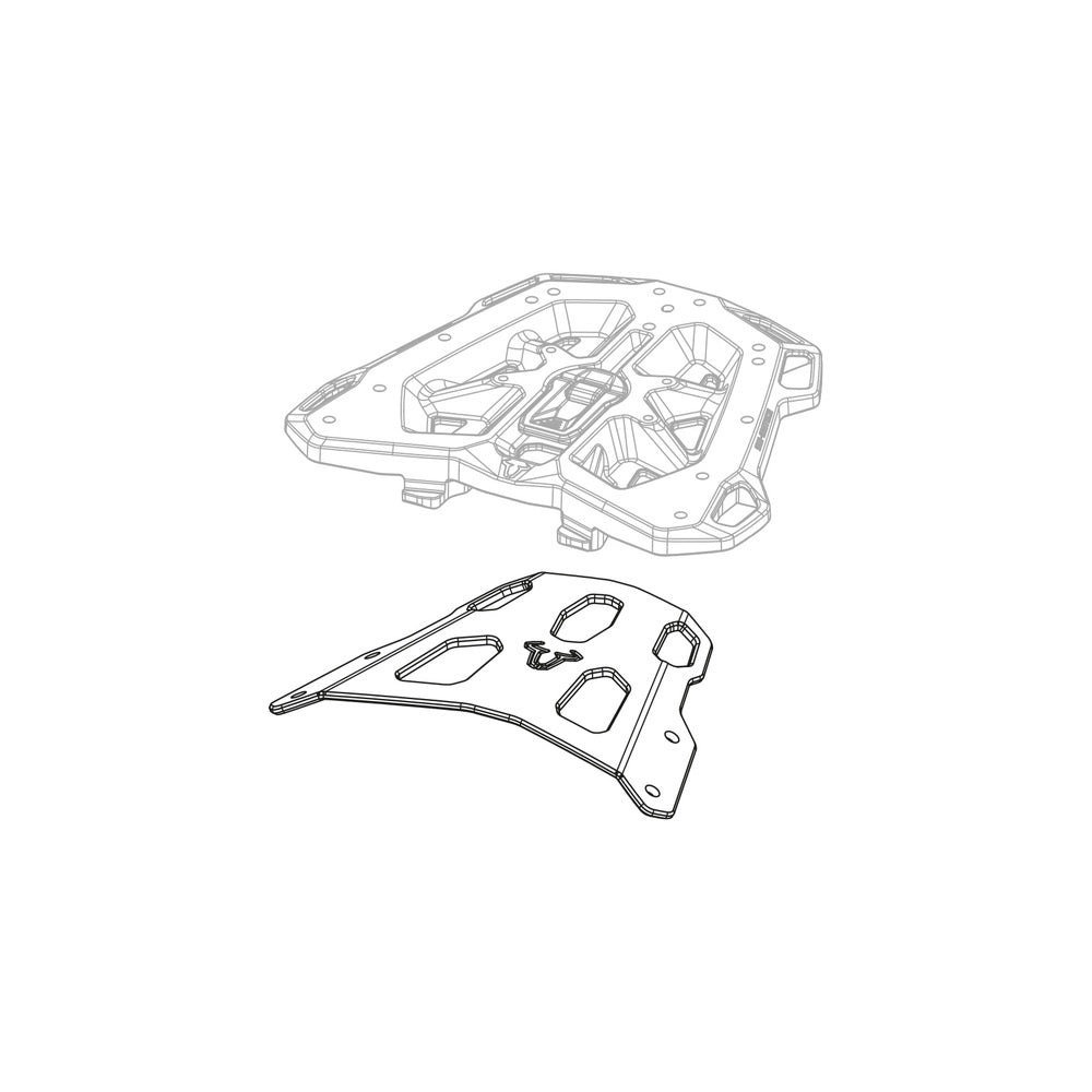 SW-Motech SW-GPT0421316000-B STREET-RACK Base Plate Black for KTM 125 Duke 11-16/200 Duke 11-Up/390 Duke 13-16