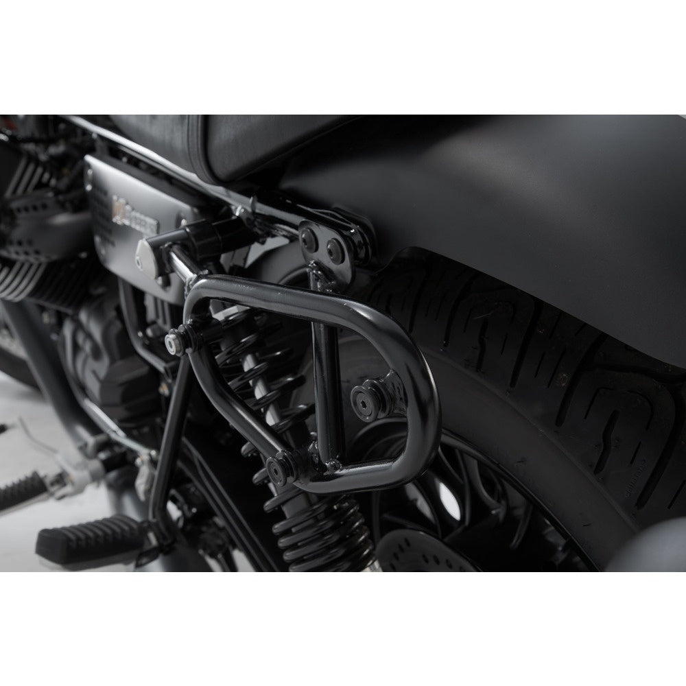 SW-Motech SW-HTA1779710001 SLC Left Side Carrier Black for Moto Guzzi V9 Roamer/V9 Bobber 15-Up