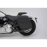 SW-Motech SW-HTA1868210200 SLH Left Side Carrier Black for Harley-Davidson Softtail Slim 17-Up