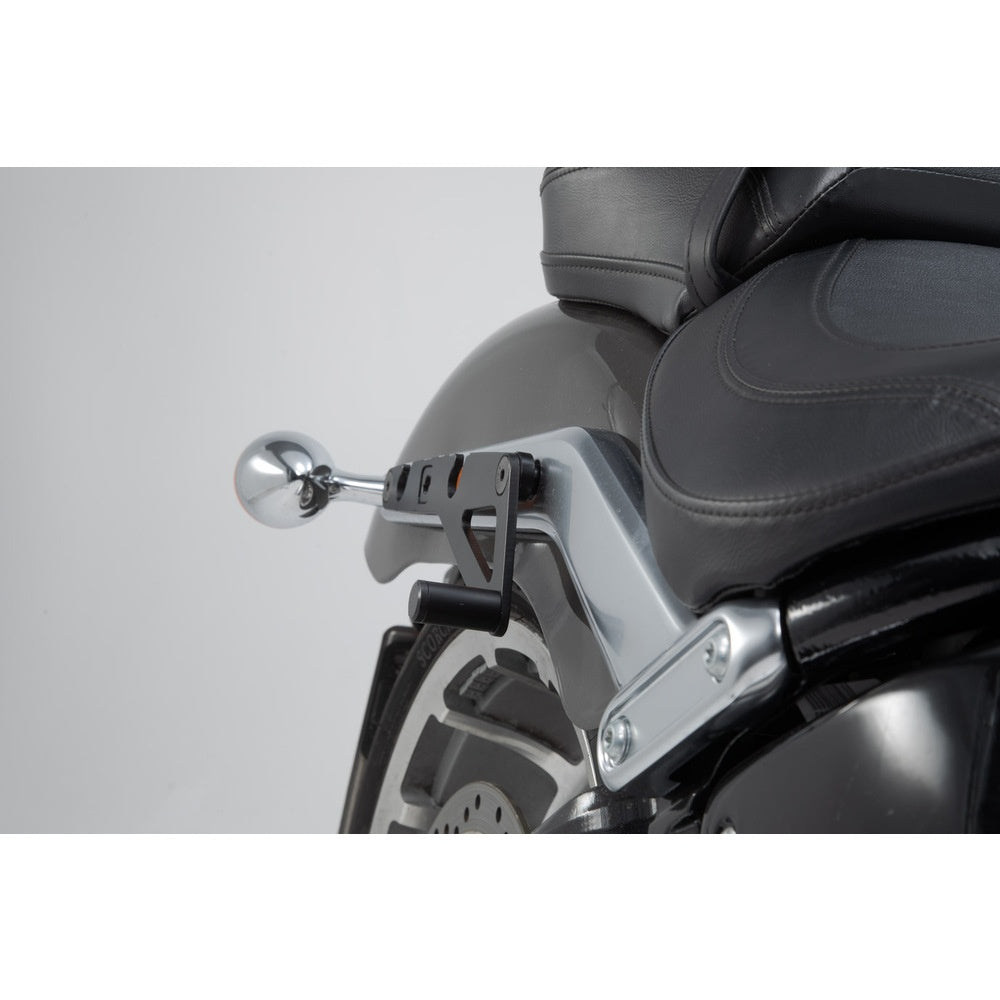 SW-Motech SW-HTA1868210600 SLH Right Side Carrier Black for Harley-Davidson Softail Fat Boy/Fat Boy S/Breakout/Breakout S 17-Up