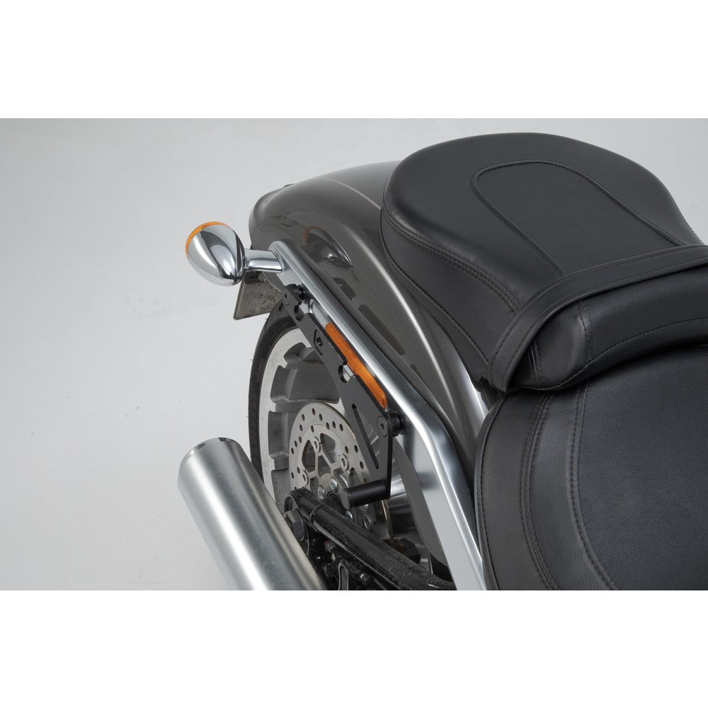 SW-Motech SW-HTA1868210600 SLH Right Side Carrier Black for Harley-Davidson Softail Fat Boy/Fat Boy S/Breakout/Breakout S 17-Up