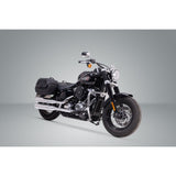 SW-Motech SW-HTA1868211400 SLH Left Side Carrier Black for Harley-Davidson Softail Street Bob/Slim/Standard 17-Up