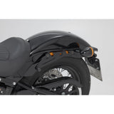 SW-Motech SW-HTA1868211400 SLH Left Side Carrier Black for Harley-Davidson Softail Street Bob/Slim/Standard 17-Up