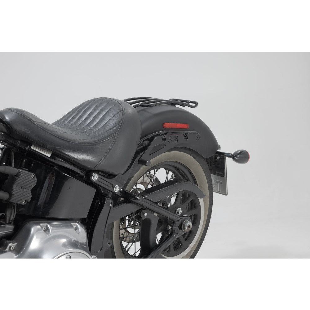 SW-Motech SW-HTA1868211700 SLH Left Side Carrier Black for Harley-Davidson Softail Slim 12-17