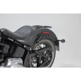 SW-Motech SW-HTA1868211700 SLH Left Side Carrier Black for Harley-Davidson Softail Slim 12-17