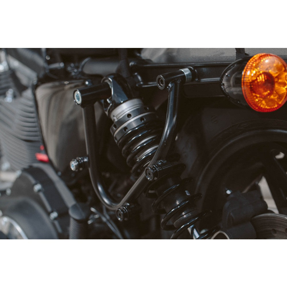 SW-Motech SW-HTA1876810001 SLC Left Side Carrier Black for Harley-Davidson Sportster 04-Up Models