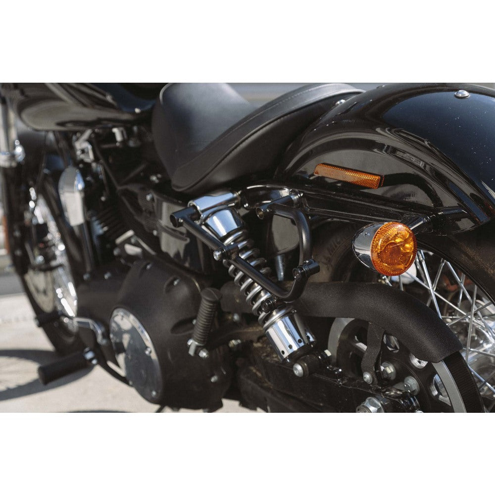 SW-Motech SW-HTA1879110000 SLC Left Side Carrier Black for Harley-Davidson Dyna 09-17 Models