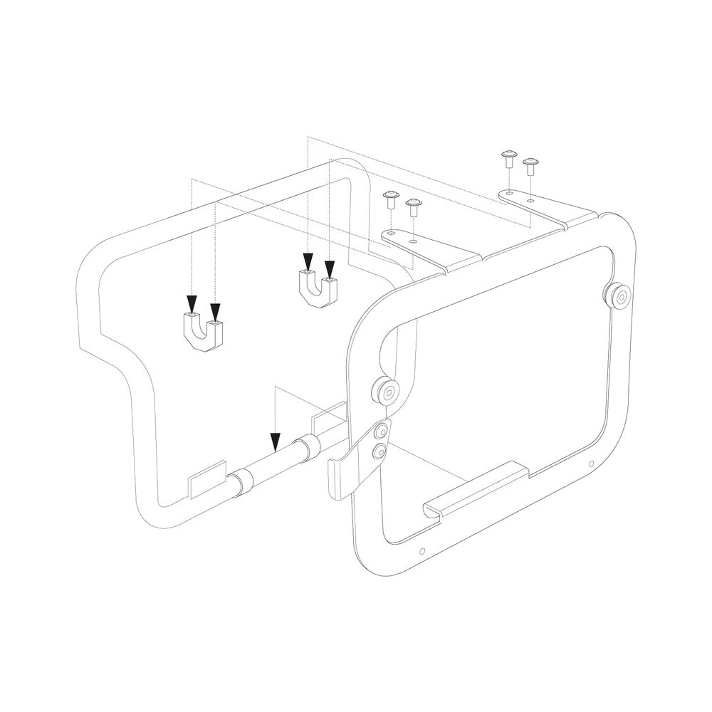 SW-Motech SW-KFT0015210900-S Adapter Kit for Original Carrier BMW F 850 GS Adventure 18-20/R 1200 GS Adventure 16-18/Adventure 18-Up w/TRAX ADV/ION/EVO Cases