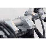 SW-Motech SW-LEH0003931000-S 28mm Bar Back Riser Silver for 28mm Handlebars (with variable postion 5/10/15/20/25/30mm increments)