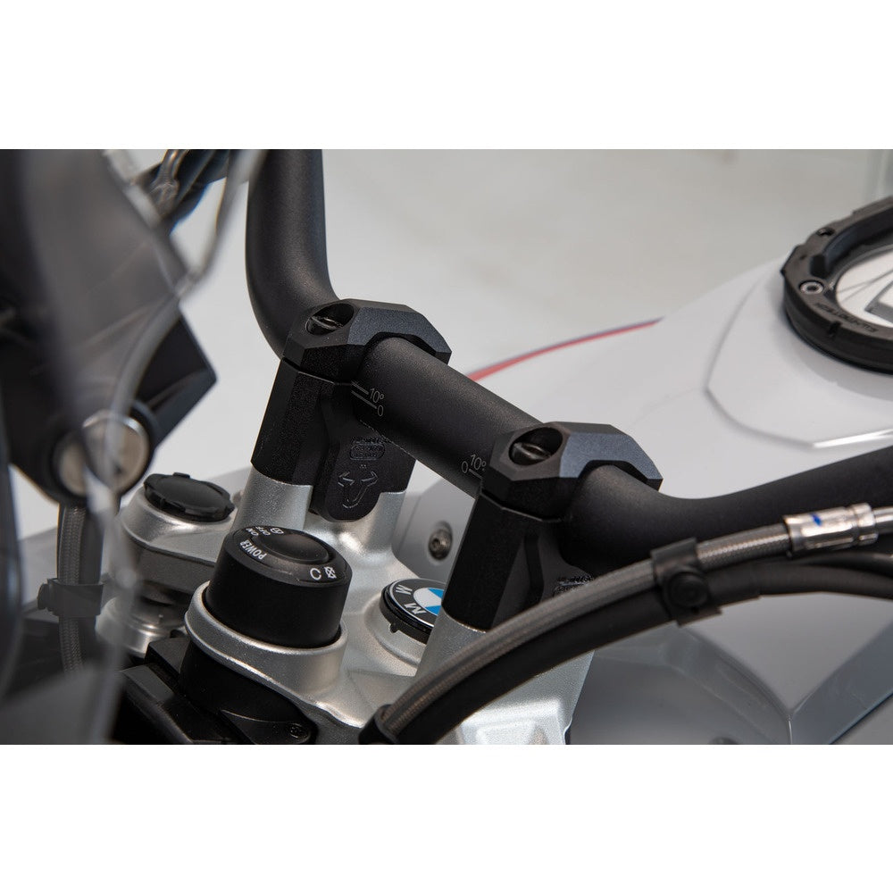 SW-Motech SW-LEH0703912401-B Bar Risers 40mm Black for BMW R 1200 GS 12-18/R 1250 GS 18-Up