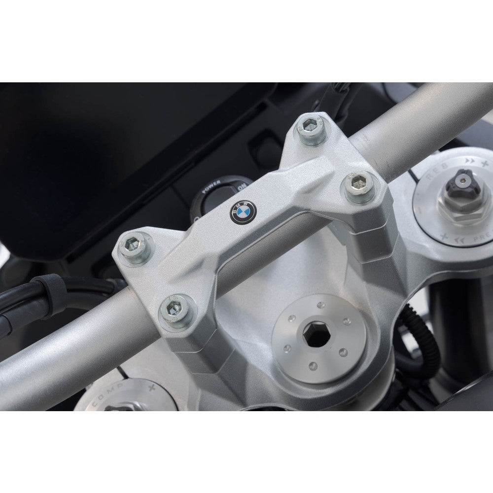 SW-Motech SW-LEH0703912800-S Bar Risers 30mm Silver for BMW F 850 GS/F 850 GS Adventure 17-Up/F 900 GS 23-Up