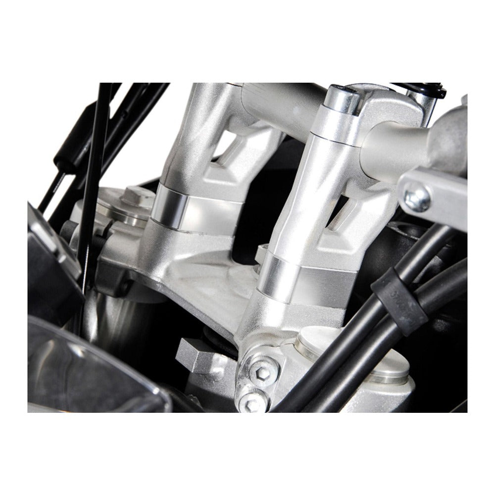 SW-Motech SW-LEH1103910000-S Bar Risers 20mm Silver for Triumph Tiger 800 10-Up/Tiger 900 19-Up/Tiger 1200 11-15/Scrambler 1200 21-Up Models