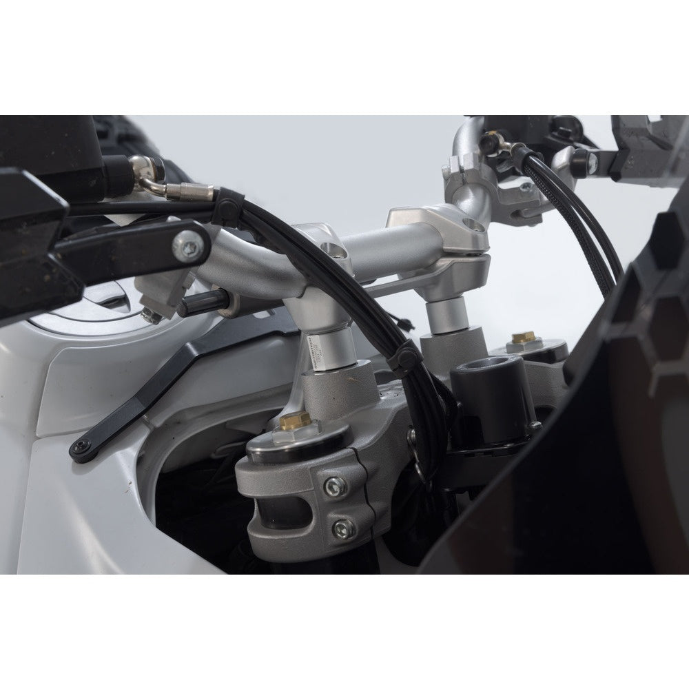 SW-Motech SW-LEH2203910100-S Bar Risers 20mm Silver for Ducati DesertX 22-Up