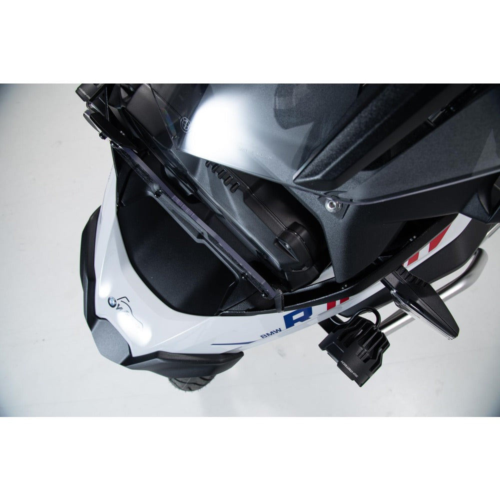SW-Motech SW-LPS0778610001-B Headlight Guard Black for BMW R 1200 GS 12-Up/R 1250 GS 18-Up