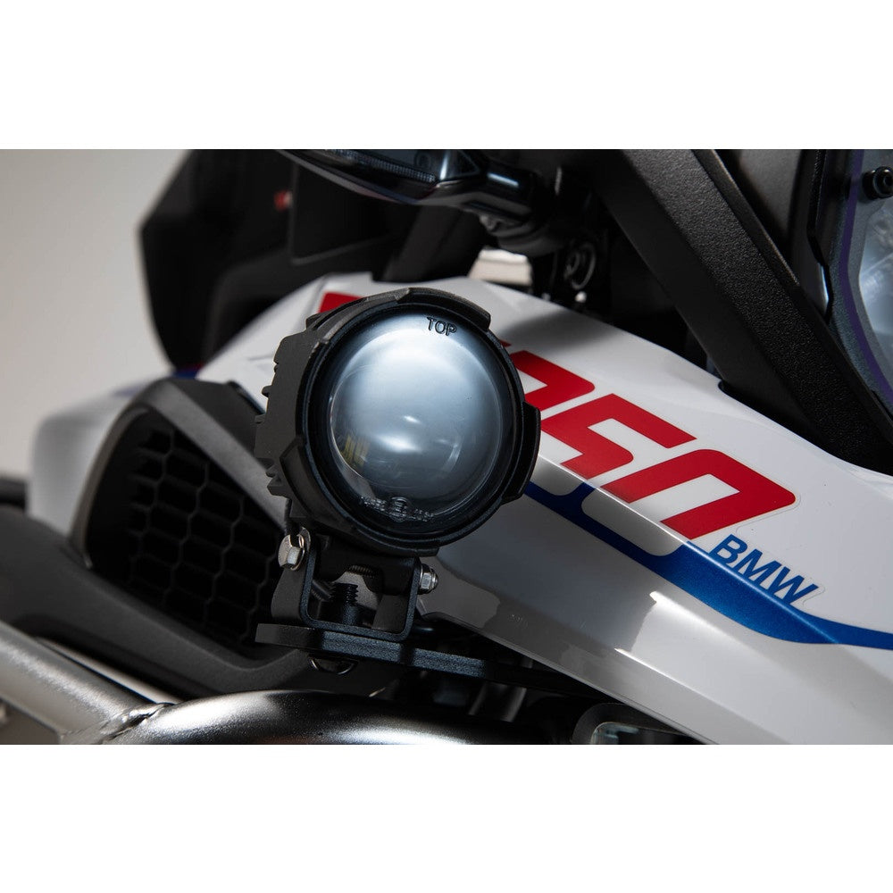 SW-Motech SW-NSW0700410400-B Light Mounts Black for BMW R 1200 GS 12-18/R 1250 GS 18-Up