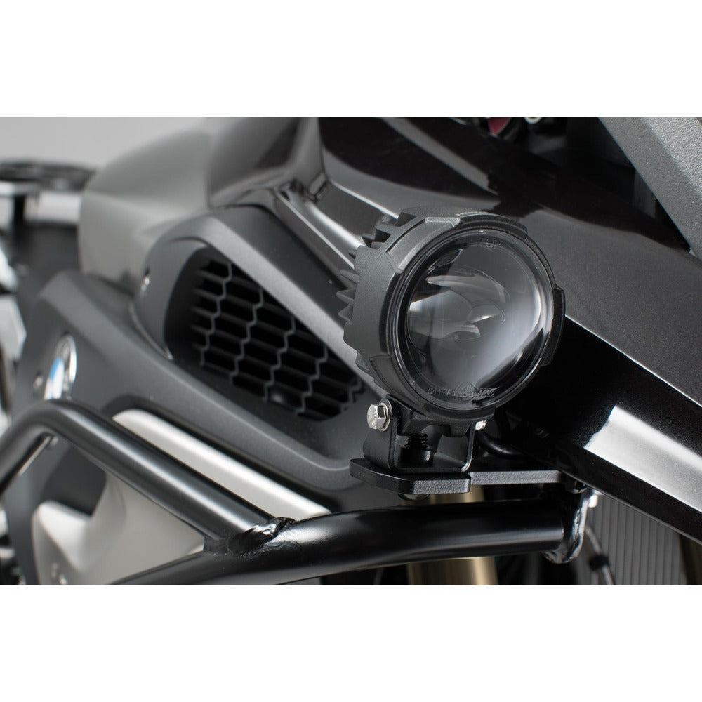 SW-Motech SW-NSW0700420000-B Light Mounts Black for BMW R 1200 GS 12-18/R 1250 GS 21-Up