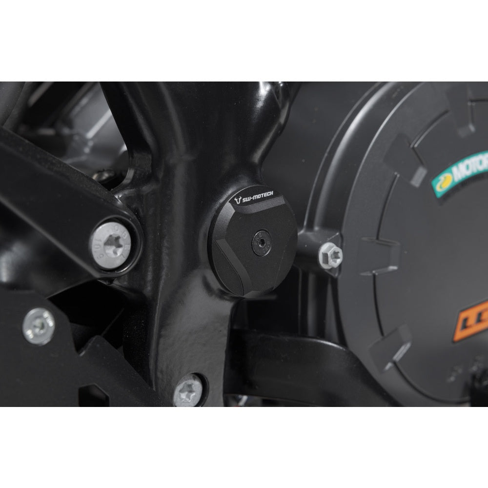 SW-Motech SW-RAD0458810000-B Frame Cap Set Black for KTM 1050 Adventure 14-Up/1090 Adventure/R 16-21/1190 Adventure/R 13-Up/1290 Super Adventure S 14-16 & 21-Up/R 16-Up/T 16-20