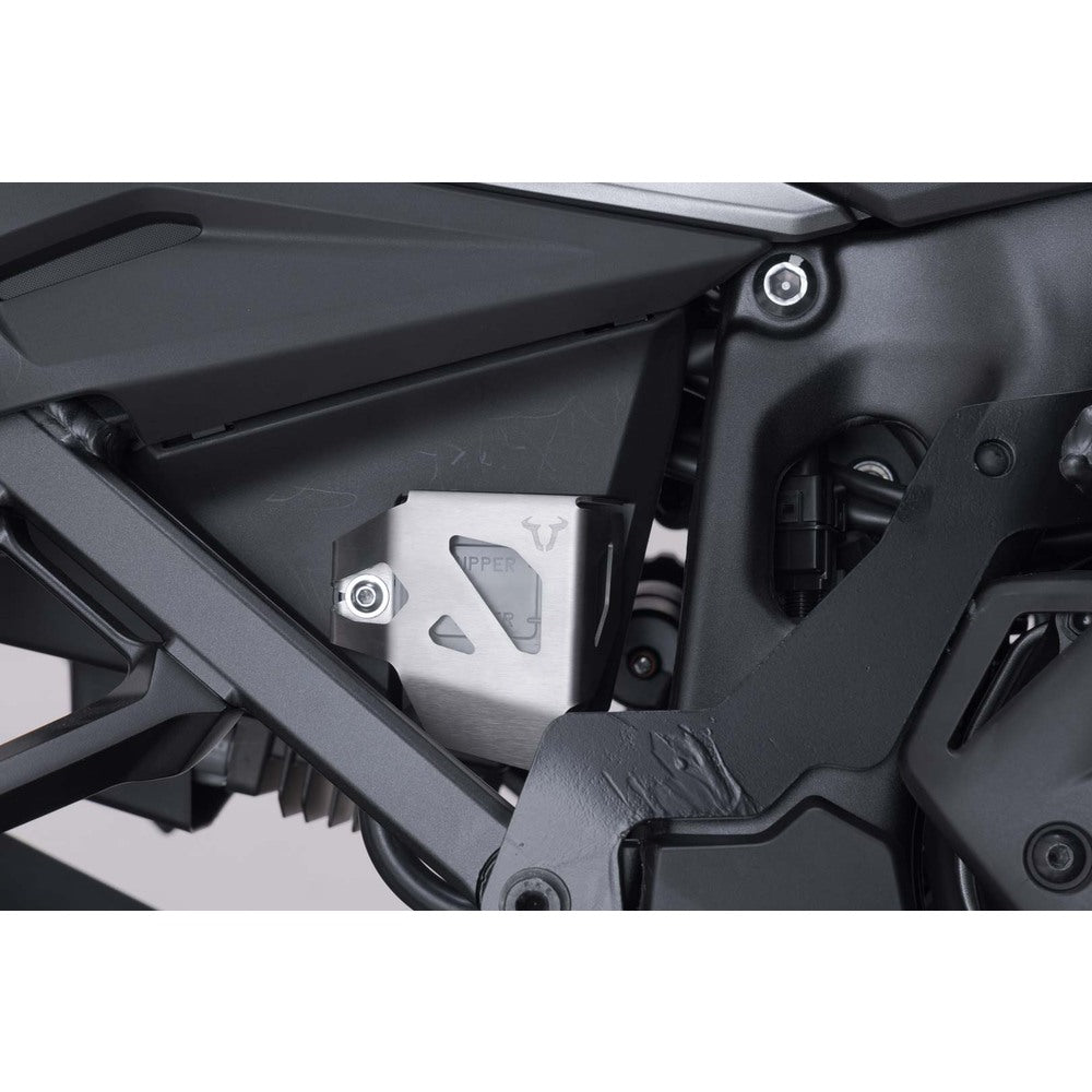 SW-Motech SW-SCT0517410000-S Brake Fluid Reservoir Guard Silver for Honda CRF1000L Africa Twin 17-Up/CRF1100L Africa Twin 19-Up/NT1100 21-Up/Suzuki V-Strom 1000 14-19