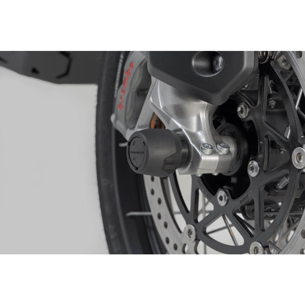 SW-Motech SW-STP0517610301-B Rear Axle Slider Set Black for Honda CBR1000RR Fireblade 17-Up/Suzuki GSX-S1000 16-Up/GSX-S950 21-Up/Triumph Tiger 1200 GT 22-Up