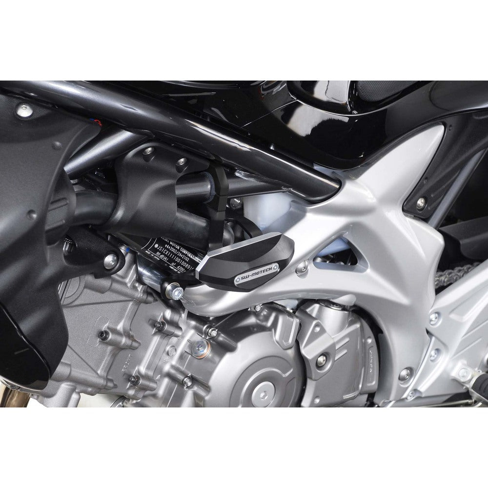 SW-Motech SW-STP0559010000-B Frame Slider Kit Black for Suzuki SFV 650 Gladius 09-16/SV650 ABS 15-Up/SV650X 18-Up