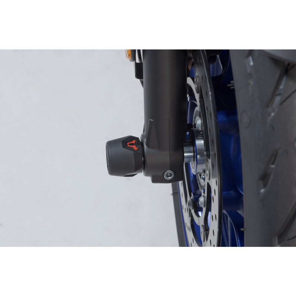 SW-Motech SW-STP0617610301-B Front Axle Slider Set Black for Yamaha MT-07 14-24/MT-07 MotoCage 15-17/MT-07 Tracer 19-23/Tenere 700 2022/Tracer 700 2019 & 21-24/Tracer 700 GT 21-23/XSR 700 15-23/XSR700 XTribute 2019 & 21-23