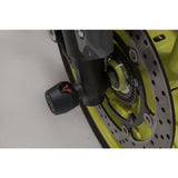 SW-Motech SW-STP0617610701-B Front Axle Slider Set Black for Aprilia RS 660 20-Up/Tuono 660 20-Up/Yamaha YZF-R7 21-Up/FJ-09/MT-09 16-20/MT-09 SP 17-20/MT-09 Tracer/Tracer 900 16-20/Tracer 900 GT 18-20