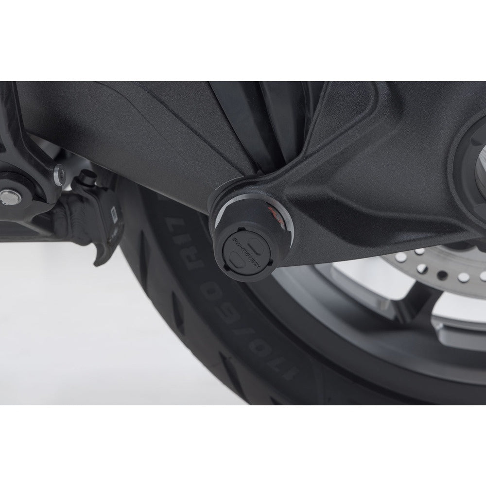 SW-Motech SW-STP0717610001-B Rear Axle Slider Set Black for BMW R 1200 GS 04-18/R 1200 R/RS 14-18/R 1200 RT 13-18/R 1250 GS 18-Up/R 1250 R/RS/RT 18-Up/R 1300 GS 23-Up