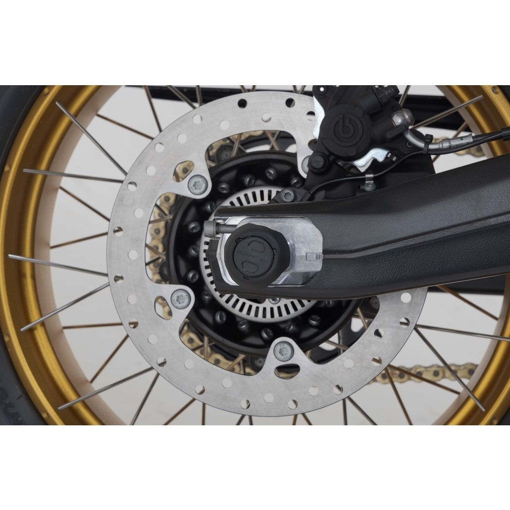 SW-Motech SW-STP0717610901-B Rear Axle Slider Set Black for BMW F 750 GS/F 850 GS 17-Up/F 900 R/F 900 XR 19-Up/M 1000 R 22-Up/S 1000 R 12-Up/S 1000 RR 15-Up