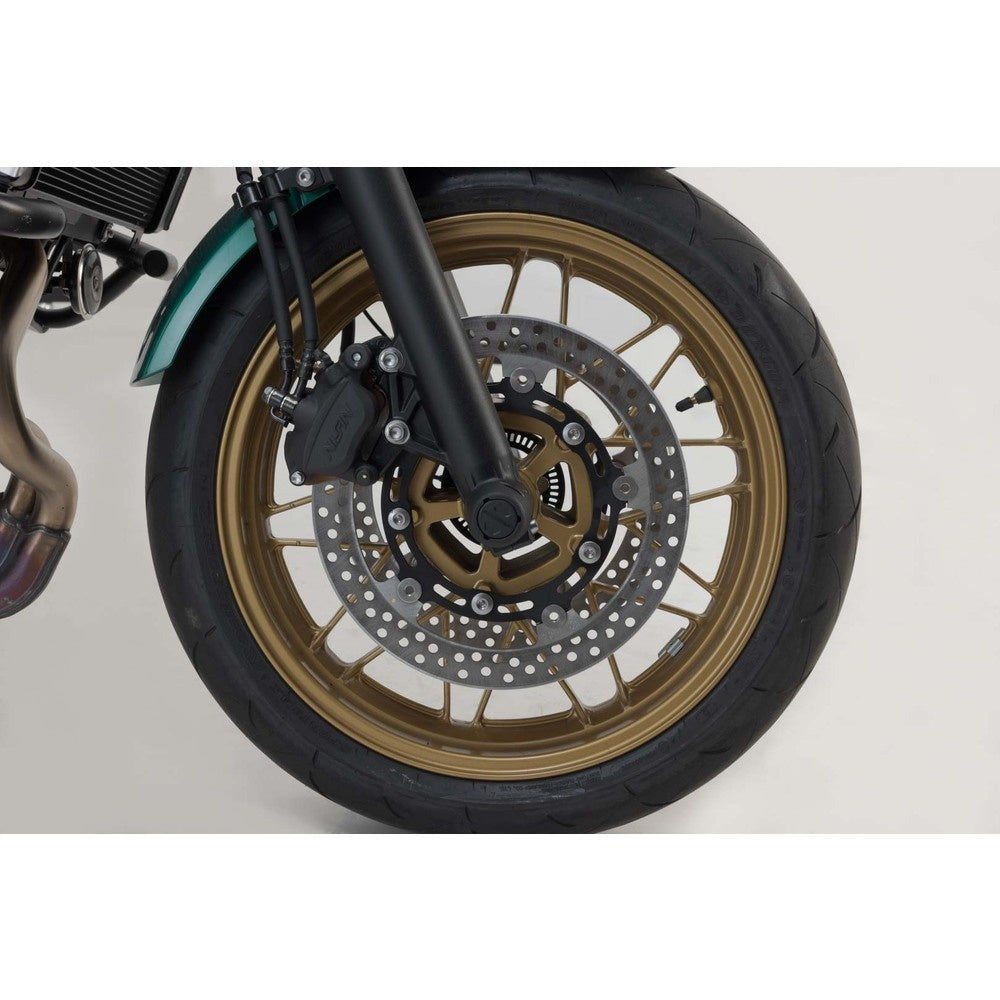 SW-Motech SW-STP0817610801-B Front Axle Slider Set Black for Kawasaki Ninja 650/Z650 16-Up/Z650 RS 21-Up