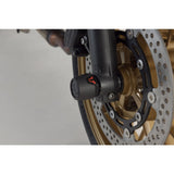 SW-Motech SW-STP0817610801-B Front Axle Slider Set Black for Kawasaki Ninja 650/Z650 16-Up/Z650 RS 21-Up