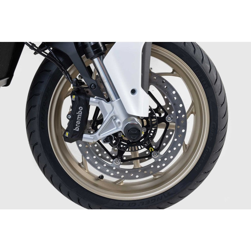 SW-Motech SW-STP1717610100-B Front Axle Slider Set Black for Moto Guzzi V100 Mandello/V100 Mandello S 22-Up